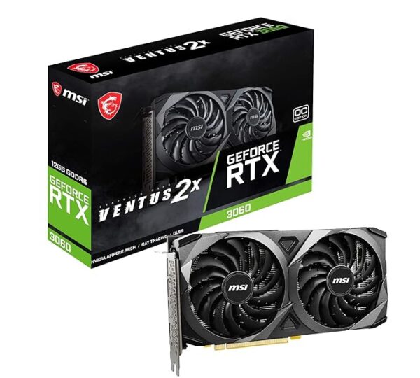 MSI GEFORCE RTX 3060 VENTUS 2X 12G OC 12GB GDDR6 DUAL FAN GPU